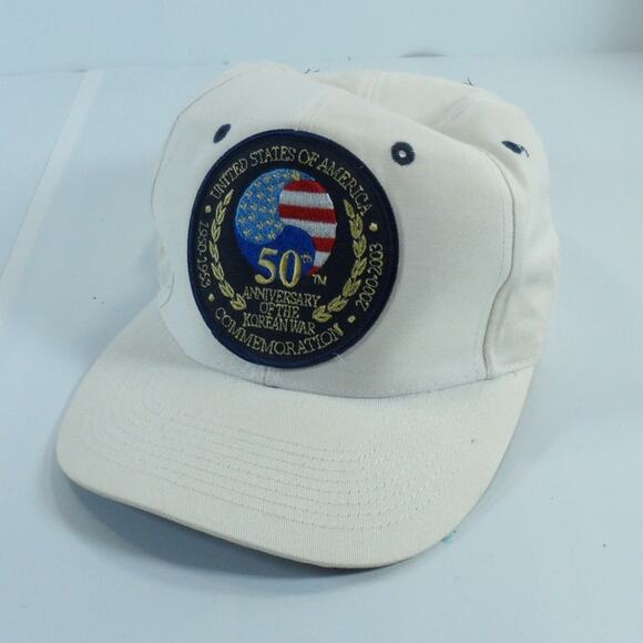 Vintage Korean War 50th Anniversary Commemoration Snapback Cap Hat Veteran - Picture 7 of 9